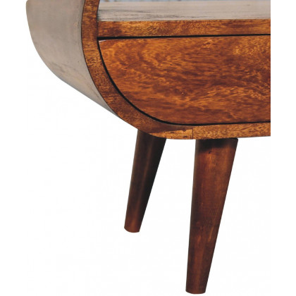 Artisan - Chestnut Circular TV Stand