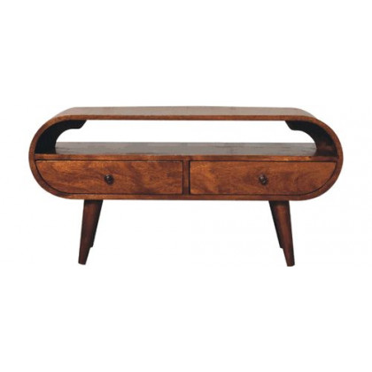 Artisan - Chestnut Circular TV Stand