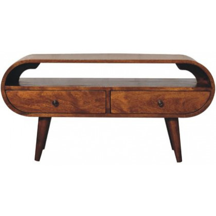 Artisan - Chestnut Circular TV Stand