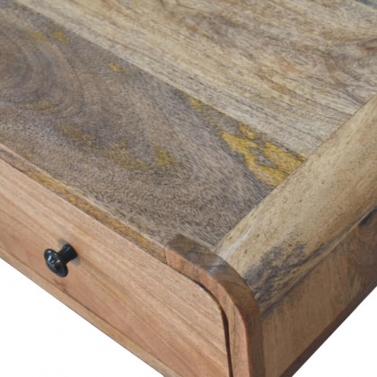 Artisan - Curved Oak-Ish Writing Desk