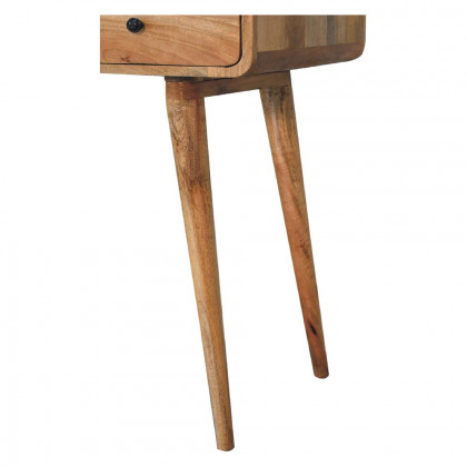 Artisan - Curved Oak-Ish Writing Desk