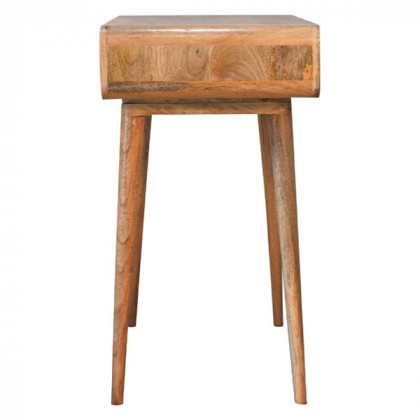 Artisan - Curved Oak-Ish Writing Desk