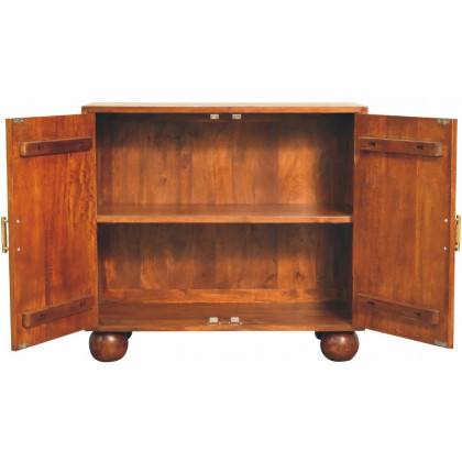 Artisan - Chestnut Carved Ball Cabinet