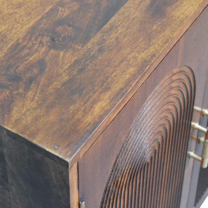 Artisan - Chestnut Carved Ball Cabinet