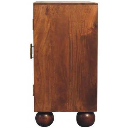 Artisan - Chestnut Carved Ball Cabinet