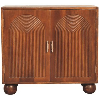Artisan - Chestnut Carved Ball Cabinet