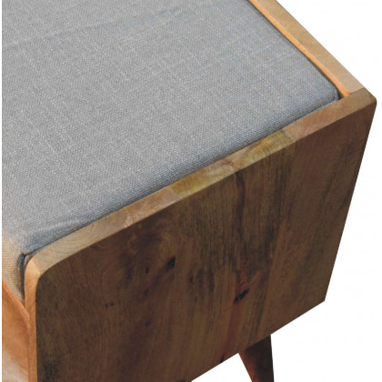 Artisan - Oak-Ish Nordic Storage Bench With Mud Linen