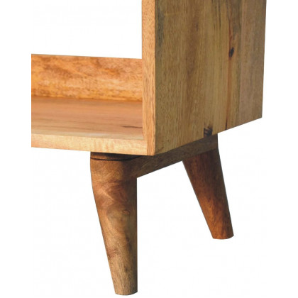 Artisan - Oak-Ish Nordic Storage Bench With Mud Linen