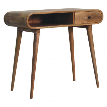 Artisan - Curved Chestnut Writing Desk