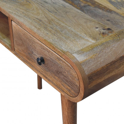 Artisan - Curved Chestnut Writing Desk
