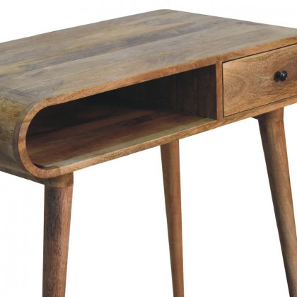 Artisan - Curved Chestnut Writing Desk