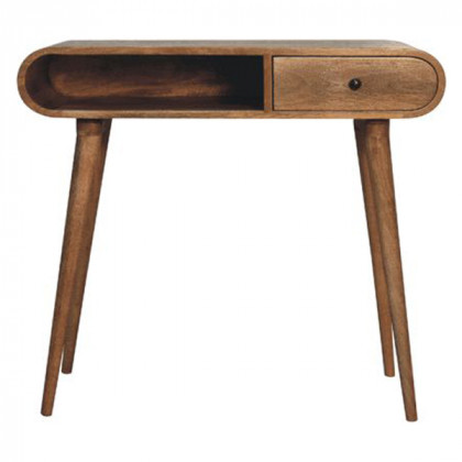 Artisan - Curved Chestnut Writing Desk