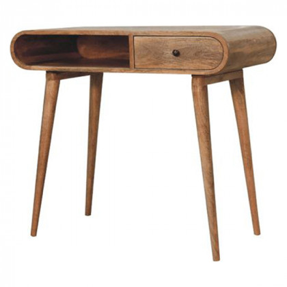 Artisan - Curved Chestnut Writing Desk