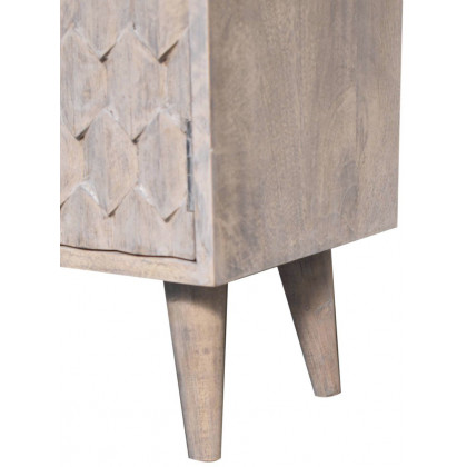 Artisan - Mini Pineapple Carved Stone Finish Cabinet