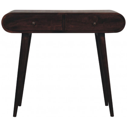 Artisan - Light Walnut Curved Edge Console Table
