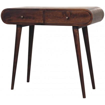 Artisan - Light Walnut Curved Edge Console Table