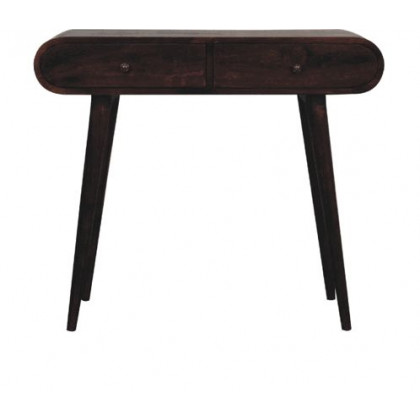 Artisan - Light Walnut Curved Edge Console Table
