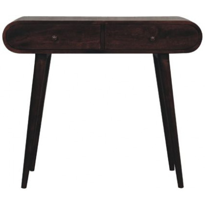 Artisan - Light Walnut Curved Edge Console Table