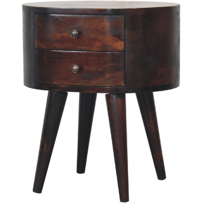 Artisan - Light Walnut Rounded Nightstand Table