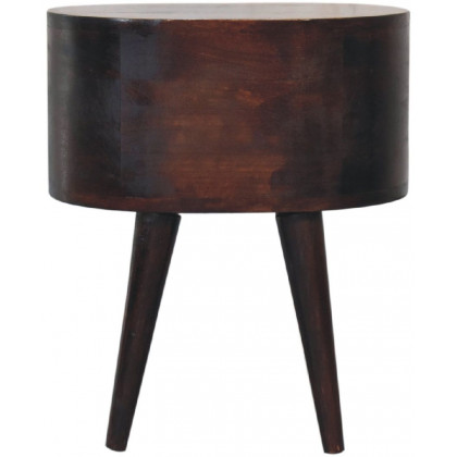 Artisan - Light Walnut Rounded Nightstand Table