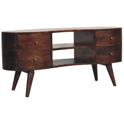 Artisan - Light Walnut Wave Entertainment Unit
