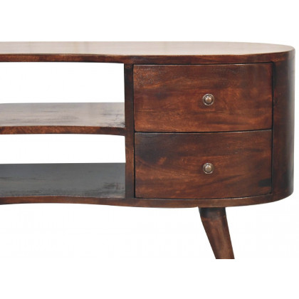 Artisan - Light Walnut Wave Entertainment Unit