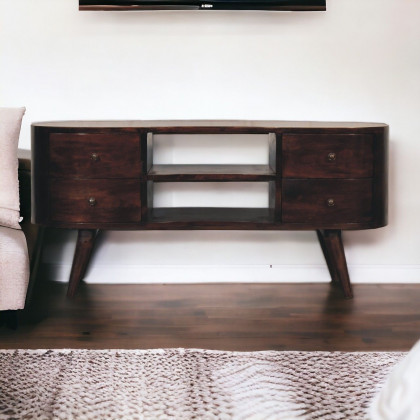 Artisan - Light Walnut Wave Entertainment Unit