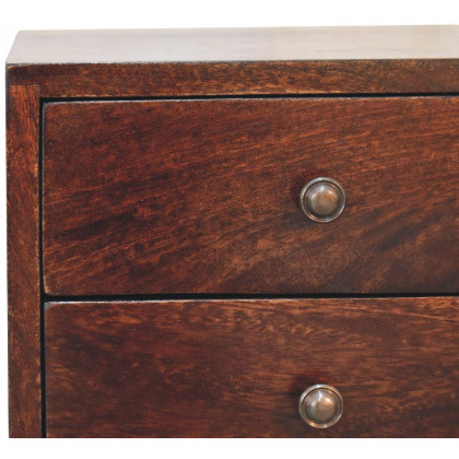 Artisan - Mini 2 Drawer Light Walnut Nightstand