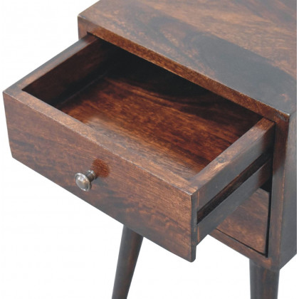 Artisan - Mini 2 Drawer Light Walnut Nightstand
