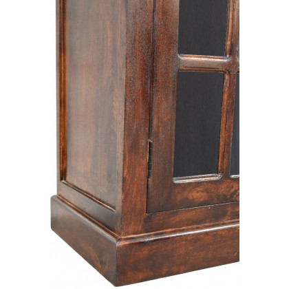 Artisan - Light Walnut Cabinet With Glazed Doors