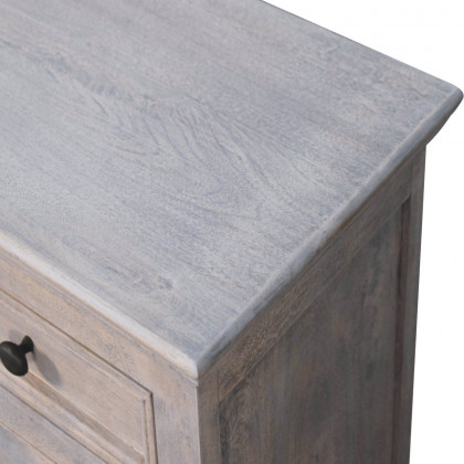 Artisan - Stone Finish Cabinet With Glazed Doors
