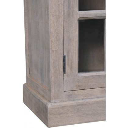 Artisan - Stone Finish Cabinet With Glazed Doors