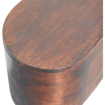 Artisan - Light Walnut Rounded Lid-Up Blanket Box