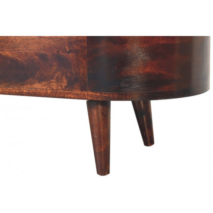 Artisan - Light Walnut Rounded Lid-Up Blanket Box
