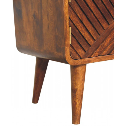 Artisan - Boucle Carved Chestnut Telephone Table