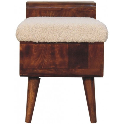 Artisan - Boucle Carved Chestnut Telephone Table