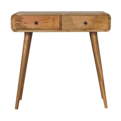 Artisan - Oak-Ish Curved Hallway Table