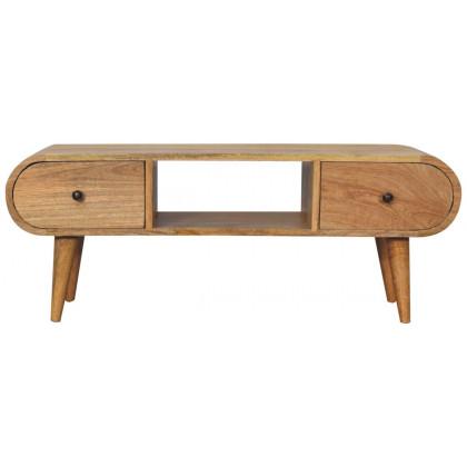 Artisan - Oak-Ish Circular TV Unit