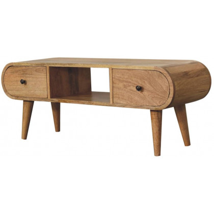 Artisan - Oak-Ish Circular TV Unit