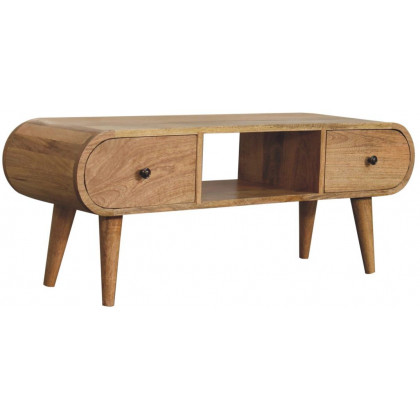 Artisan - Oak-Ish Circular TV Unit