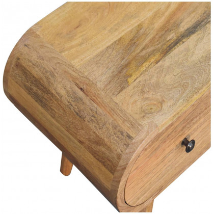 Artisan - Oak-Ish Circular TV Unit