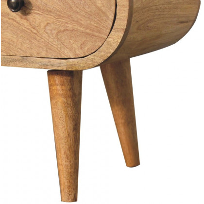 Artisan - Oak-Ish Circular TV Unit