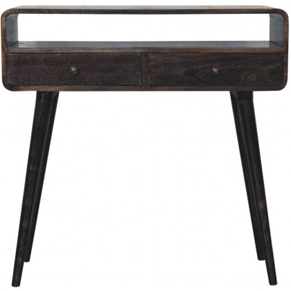 Artisan - Curved Ash Black Console Table