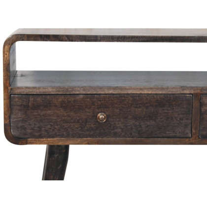 Artisan - Curved Ash Black Console Table