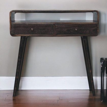 Artisan - Curved Ash Black Console Table