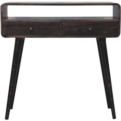 Artisan - Curved Ash Black Console Table