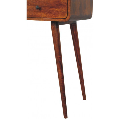 Artisan - Triple Curved Chestnut Console Table