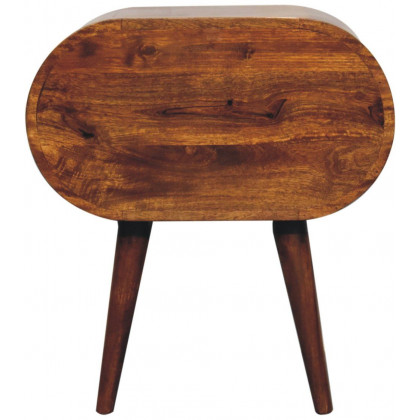 Artisan - Large Chestnut Circular Bedside
