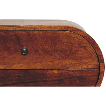 Artisan - Large Chestnut Circular Bedside