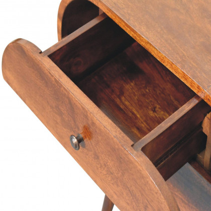 Artisan - Large Chestnut Circular Bedside